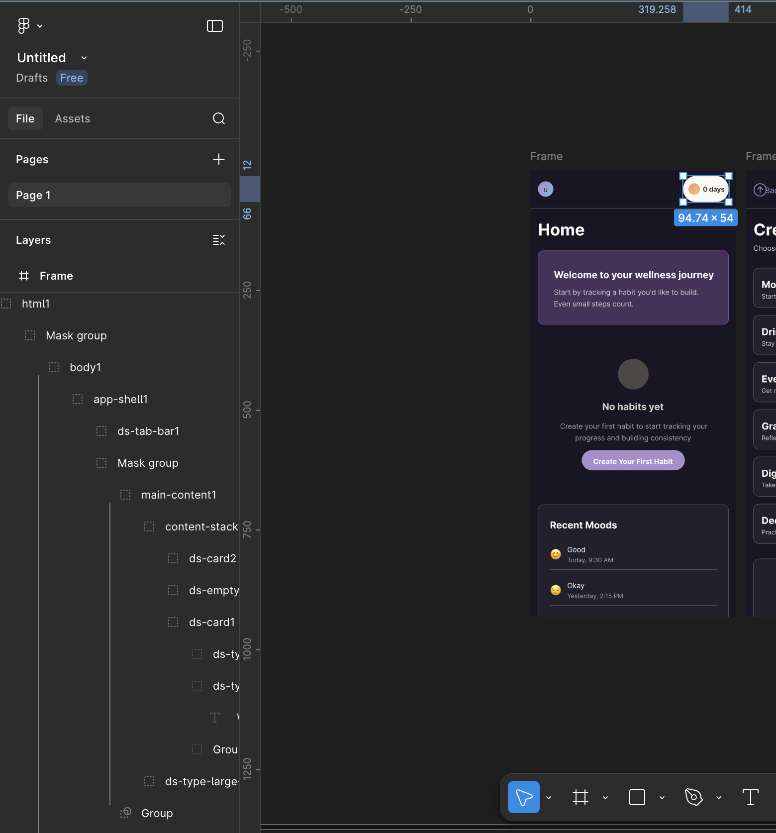 Auto-layout in action