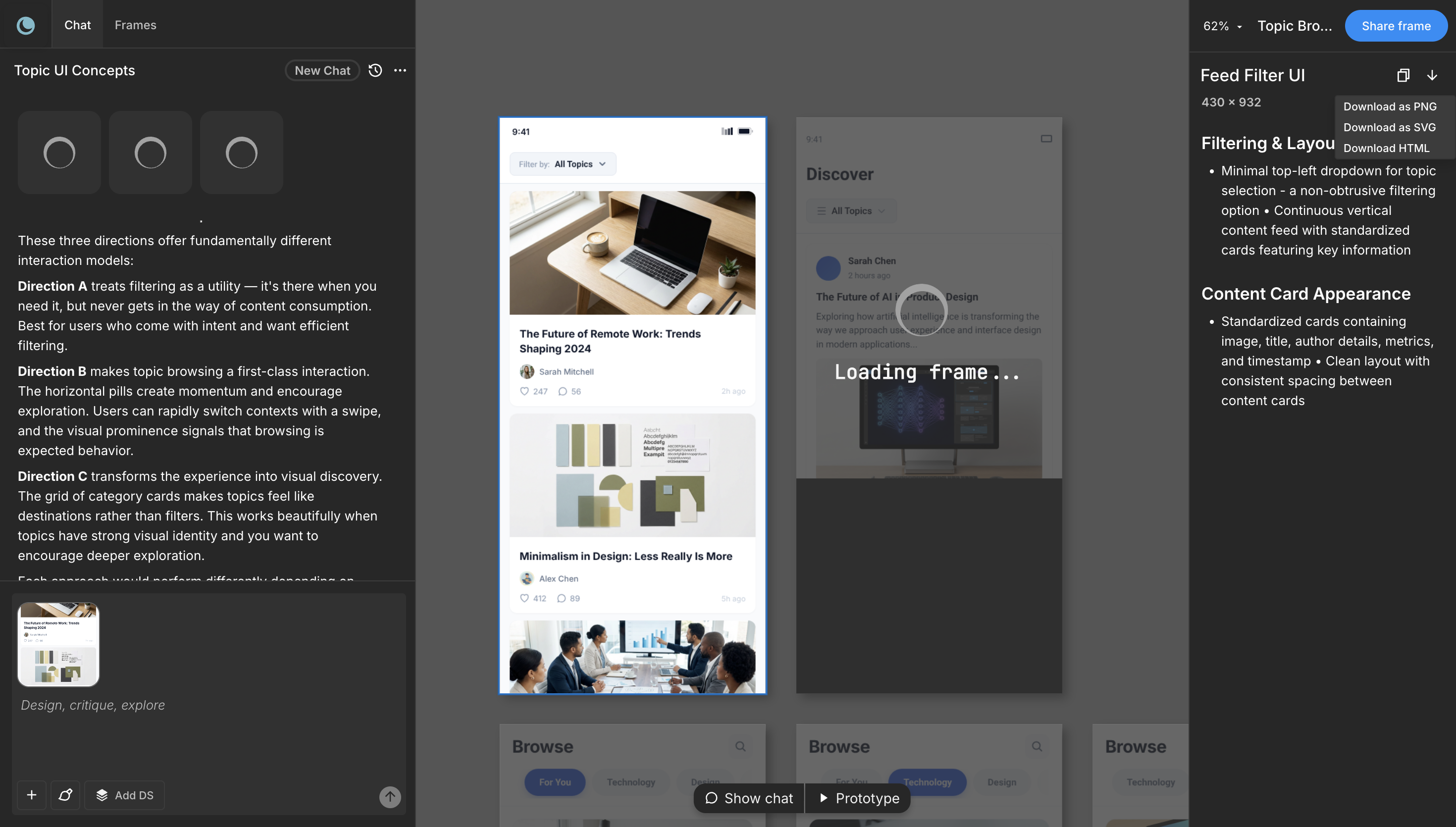 Export workflow from Figma to development tools